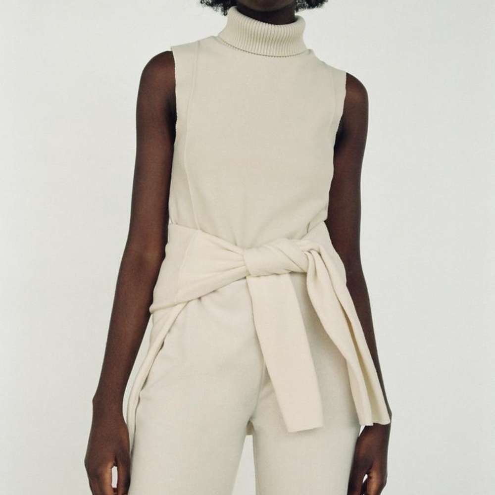 NWT Zara Ecru Plush Jogger, Sweatsuit Set Sz M